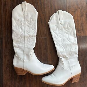 White Western Cowgirl Boots